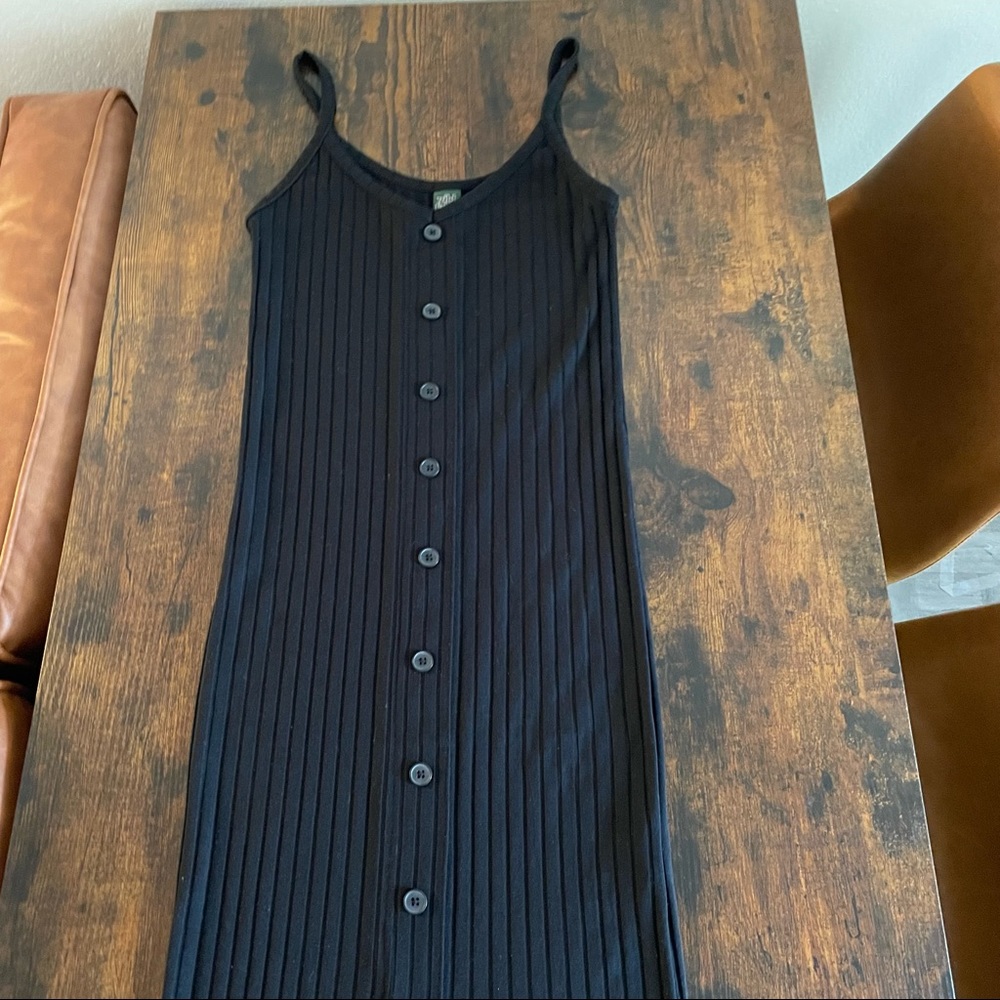 Wild Fable ribbed midi fitted dress